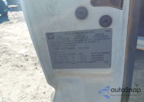 2007 Chevrolet Silverado 1500 Classic Lt1 z USA, uszkodzony, nr VIN 1GCEC19Z27Z164473